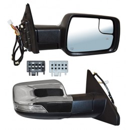 ESPEJO DODGE PU 19-23 RAM ELECT CROM C/DESEMP C/SENSOR Y PUNTO CIEGO C/DIRECC C/LUZ INF C/M DER
