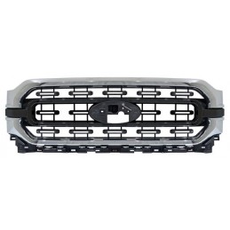 PARRILLA FORD PU 21-23 C/MOLD CROM C/MOLD CENT NEGRA