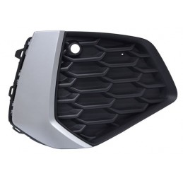PARRILLA AUDI A3 22-24 S-LINE S/FARO NIEBLA C/HOYO P/SENS FILO PLATA DER