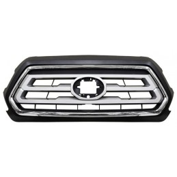 PARRILLA TACOMA 20-22 NEGRA CENT PLATA C/FILO CROM