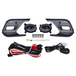 FARO NIEBLA POLO 24-25 LEDS C/PARRILLA FILO CROM JGO